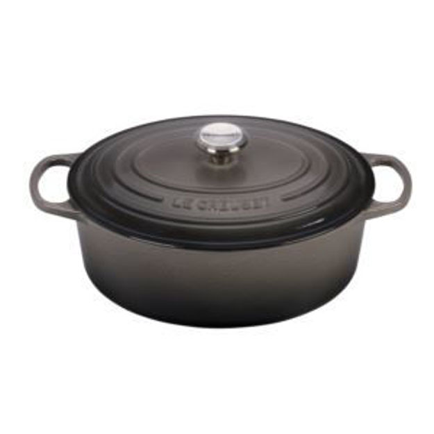 Picture of 6.75qt Signature Cast Iron Oval Dutch Oven Oyster