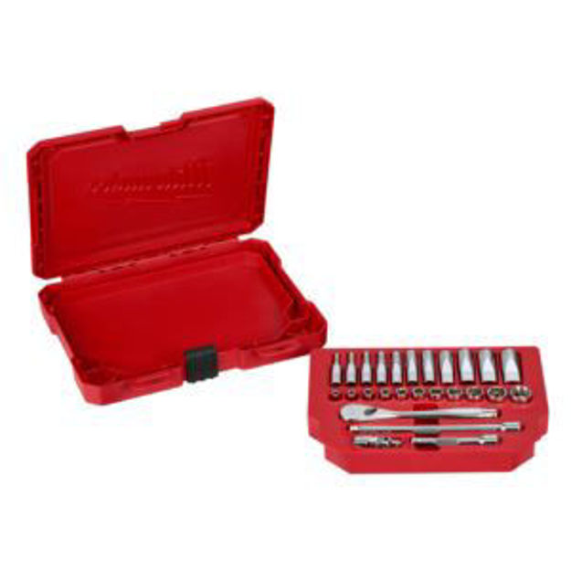 Picture of 1/4" Drive 26pc Ratchet & Socket Set - SAE