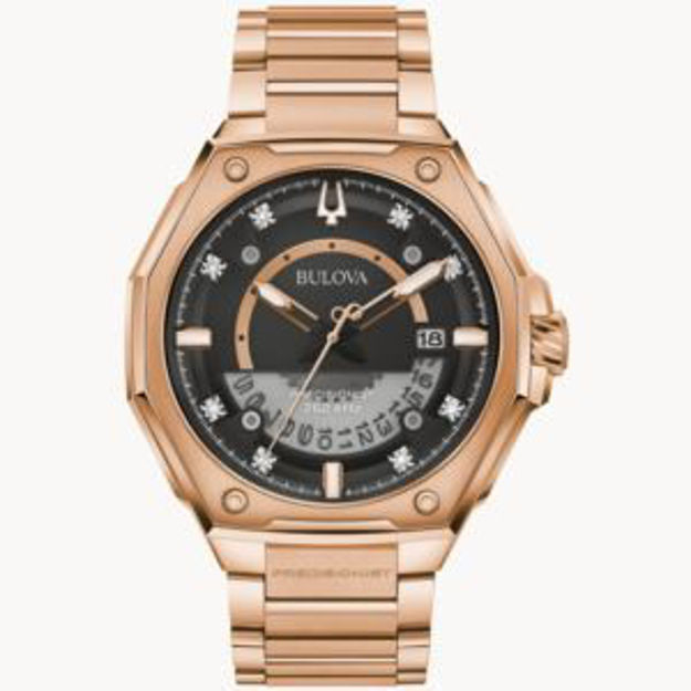 Picture of Men's Series X Precisionist Chronograph Rose Gold-Tone SS Watch Black Dial