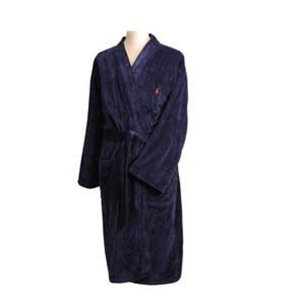 Picture of Navy Cotton Robe Size L/XL