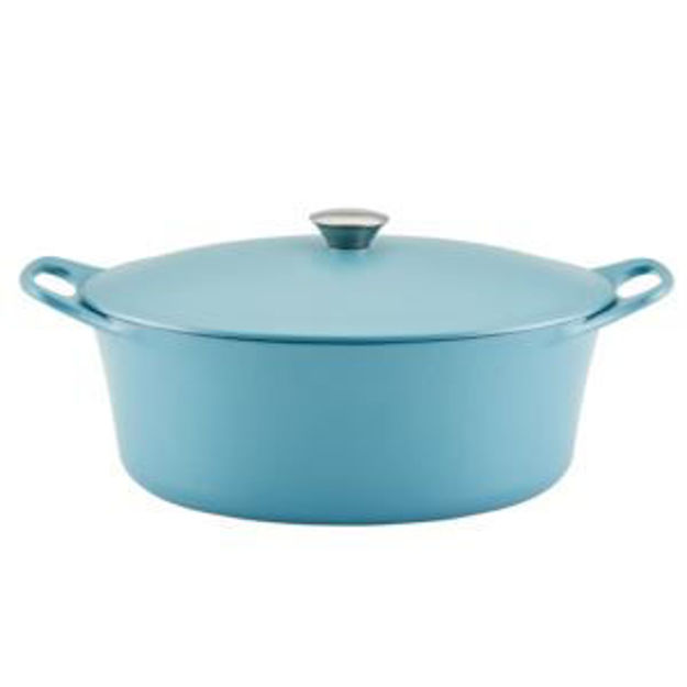 Picture of 6.5qt Premium Rust Resistant Cast Iron Dutch Oven Agave Blue