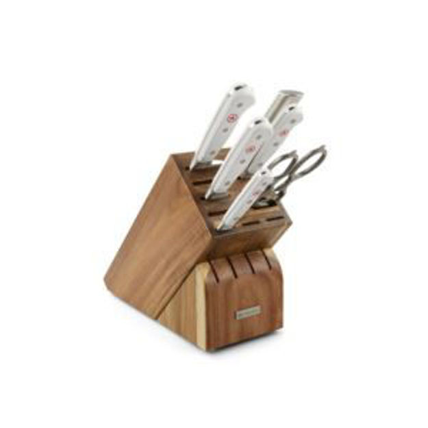 Picture of Classic 7pc Knife Block Set White