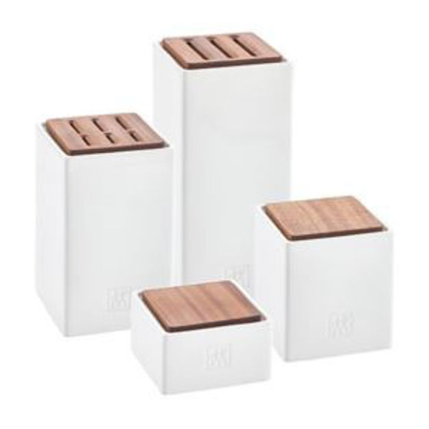 Picture of 4pc Bamboo & White Kitchen Storage Set