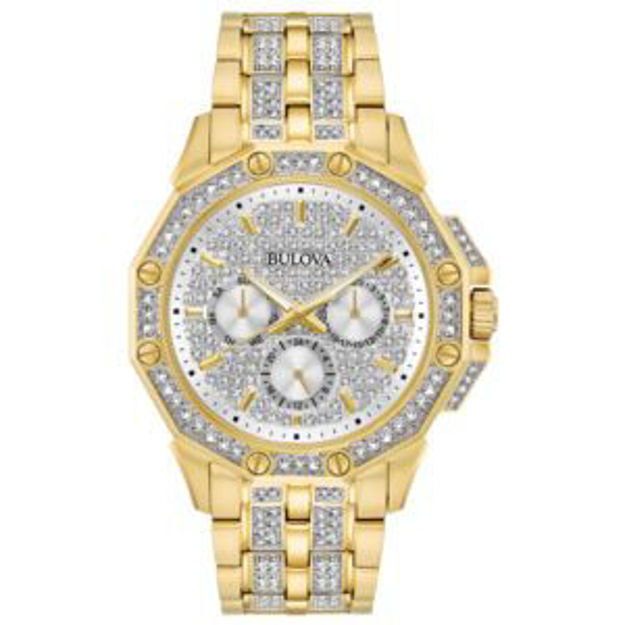 Picture of Mens Octava Gold-Tone & Swarovski Crystal Watch