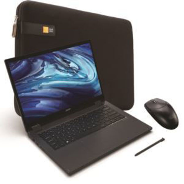 Picture of TravelMate Spin 14" Notebook w/ mouse and carrying case