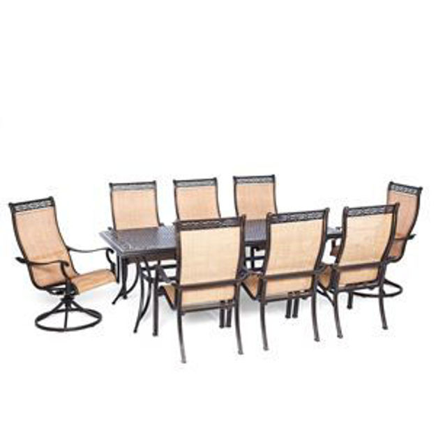 Picture of Manor 9-Piece Outdoor Dining Set with Two Swivel Rockers