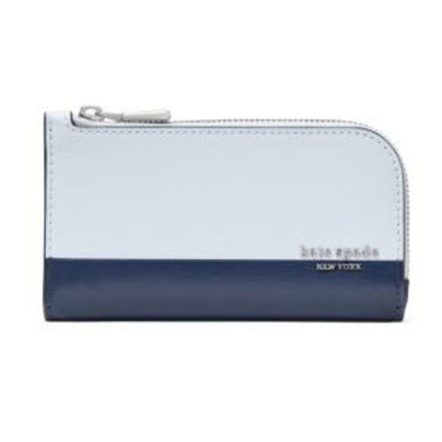 Picture of Devin Colorblocked Small Slim Bifold Wallet - Pale Sapphirine Multi