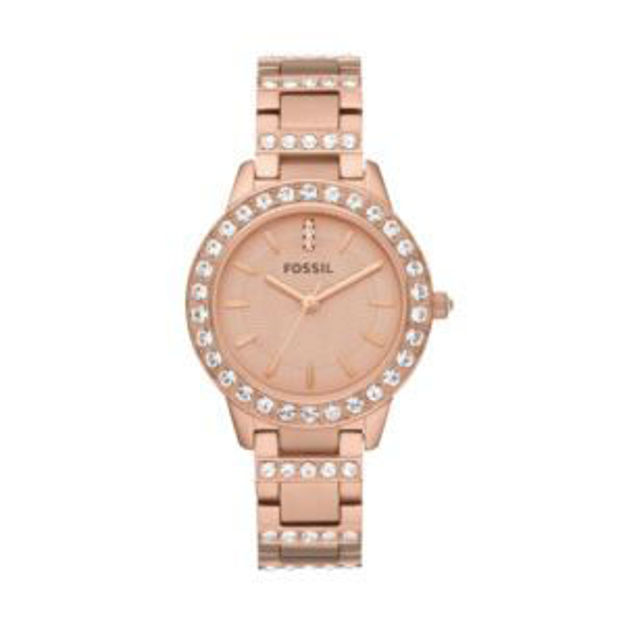 Picture of Ladies' Jesse Rose Gold-Tone Stanless Steel Crystal Watch Rose Dial