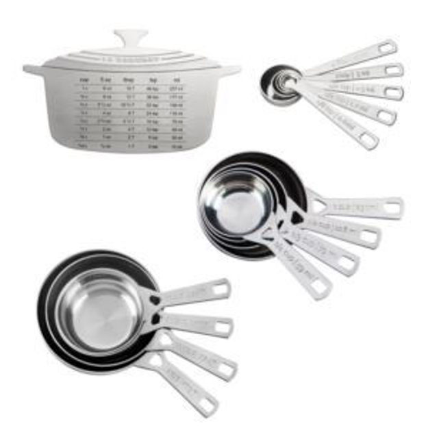 Picture of 14pc Stainless Steel Measuring Cup Set