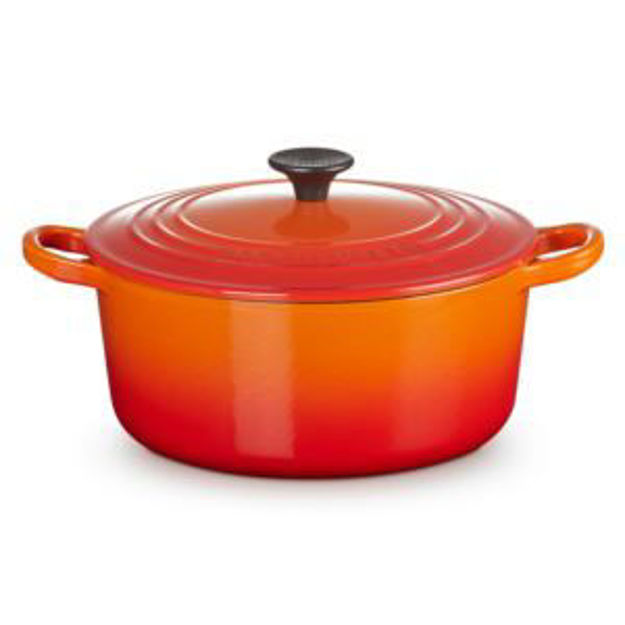 Picture of 3.5qt Traditional Cast Iron Round Dutch Oven Flame