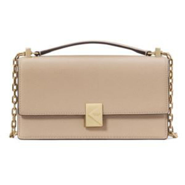 Picture of Deco Flap Chain Crossbody - Timeless Taupe