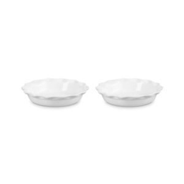 Picture of Set of 2 Heritage Pie Dishes White