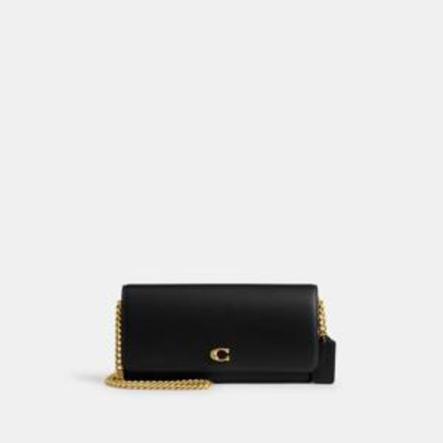 Picture of Evie Long Wallet with Chain - Black