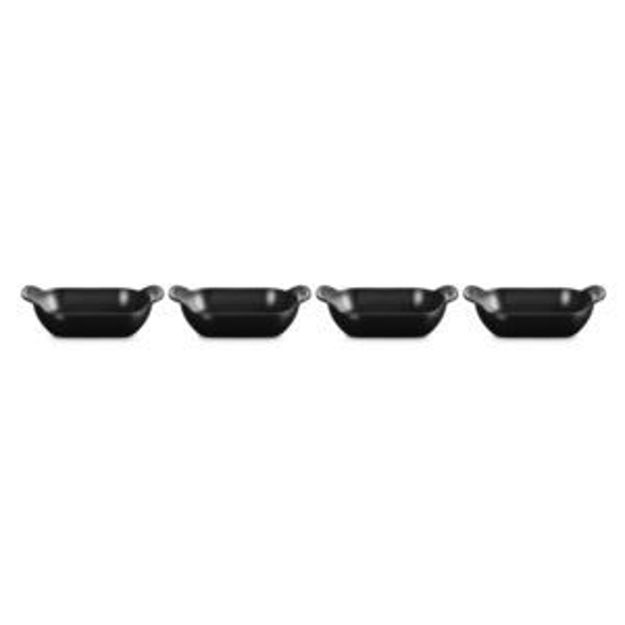 Picture of Set of 4 Gourmand Cast Iron Mini Rectangular 0.3qt Bakers Licorice