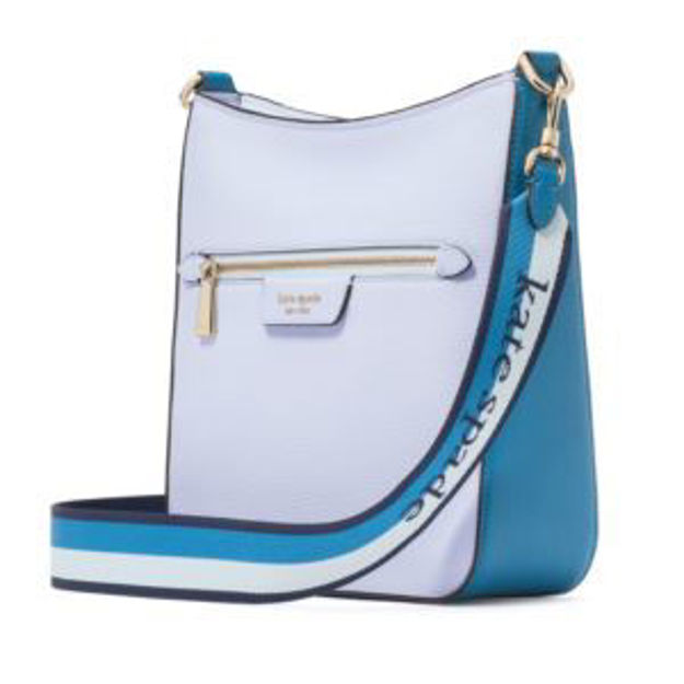 Picture of Hudson Colorblocked Large Messenger Crossbody - Pale Sapphirine Multi