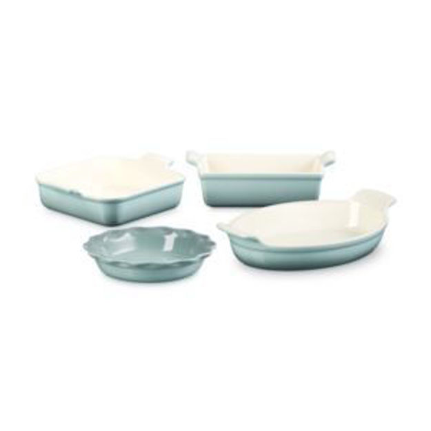 Picture of 4pc Heritage Stoneware Bakeware Set Sea Salt