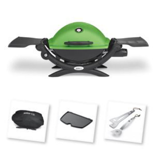 Picture of KIT Q1200 Grill +2pc Tool/Griddle/Cover- Green