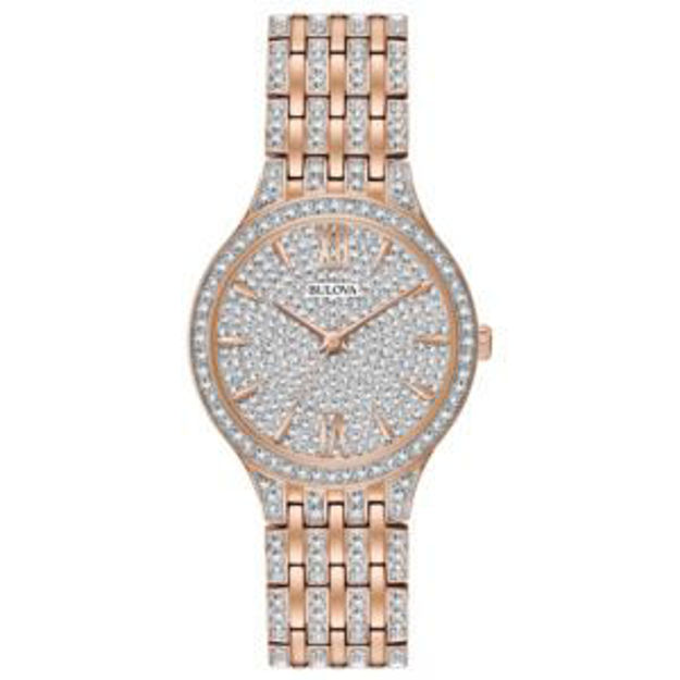 Picture of Ladies' Phantom Crystal Rose Gold-Tone Stainless Steel Watch Crystal Dial