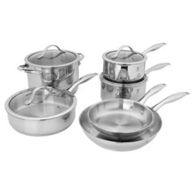 Picture of Aragon 10pc 3-Ply Stainless Steel Cookware Set