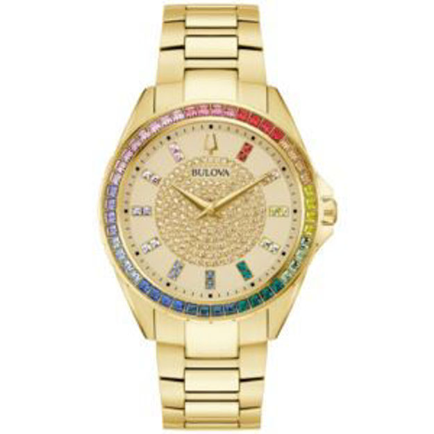 Picture of Ladies' Phantom Crystal Gold-Tone Stainless Steel Watch Champagne Dial