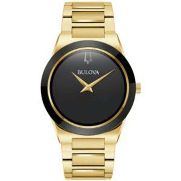 Picture of Men's Millennia Gold-Tone Stainless Steel Watch Black Dial