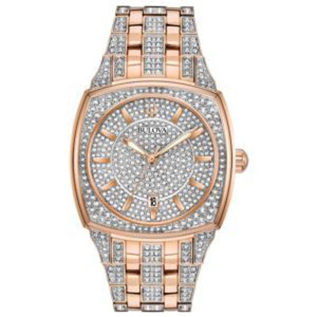 Picture of Men's Phantom Crystal Rose Gold-Tone Stainless Steel Watch Crystal Dial