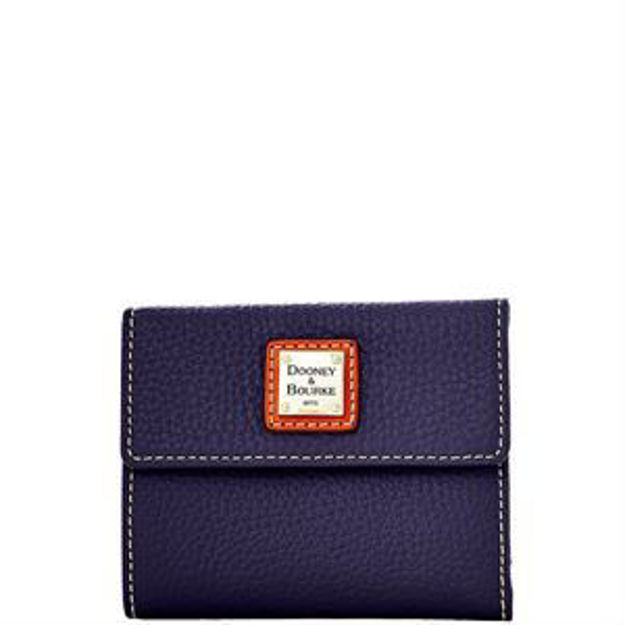 Picture of Pebble Grain Small Flap Credit Card Wallet