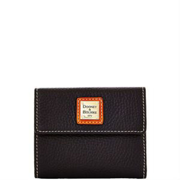 Picture of Pebble Grain Small Flap Credit Card Wallet