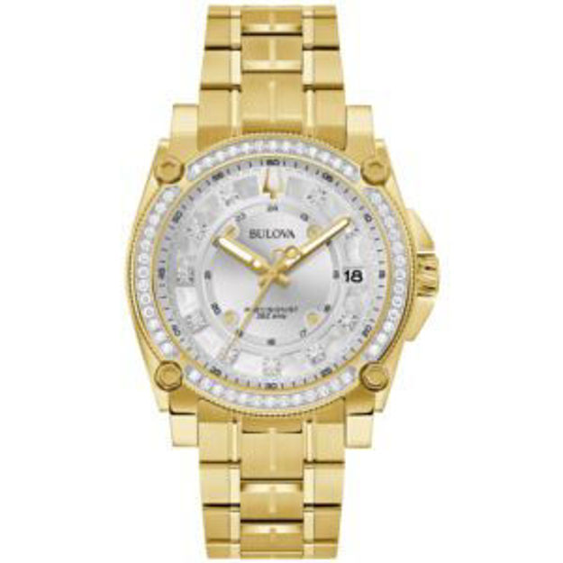 Picture of Men's Icon Precisionist Diamond & Gold-Tone Stainless Steel Watch White Dial