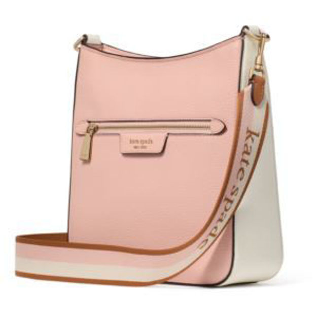 Picture of Hudson Colorblocked Large Messenger Crossbody - Rose Smoke Multi