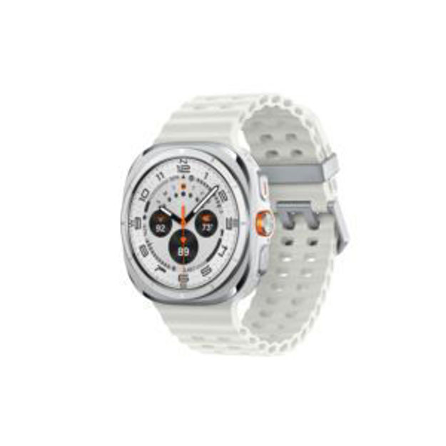 Picture of Galaxy Watch Ultra 47mm Titanium White w/ Orange Band