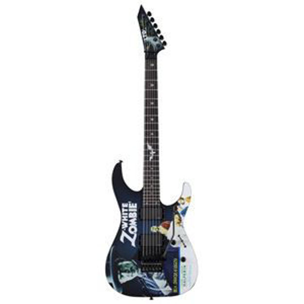 Picture of Kirk Hammett White Zombie Guitar with Case