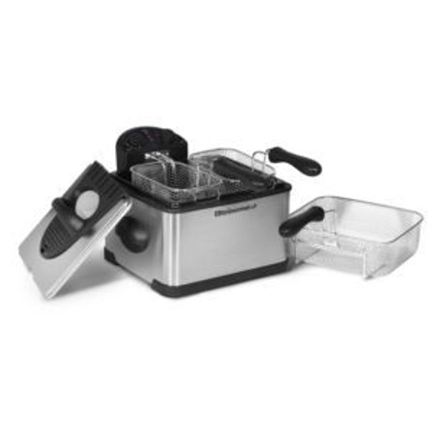 Picture of 4qt Dual Basket Stainless Steel Deep Fryer
