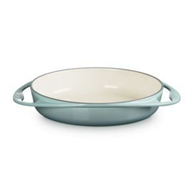 Picture of 2qt Traditional Cast Iron Round Tarte Tatin Dish Sea Salt