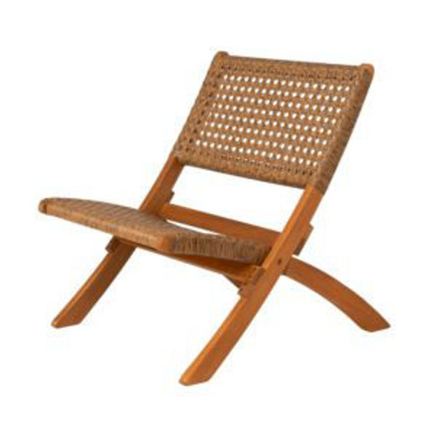 Picture of Sava Indoor/Outdoor Folding Chair Tan Wicker