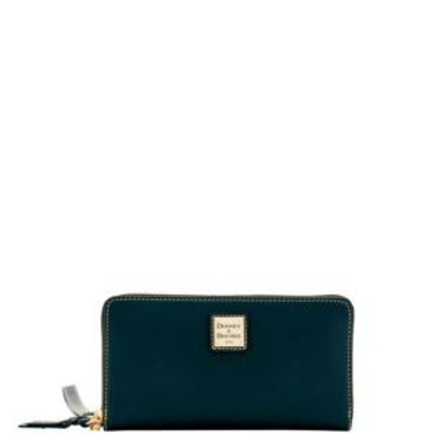 Picture of Pebble Grain Large Zip Around Wristlet