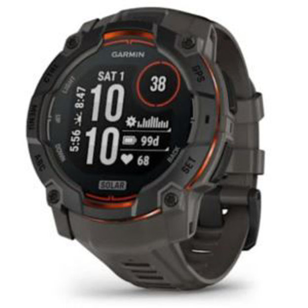 Picture of Instinct 3 - 50 mm, Solar, Black with Charcoal Band