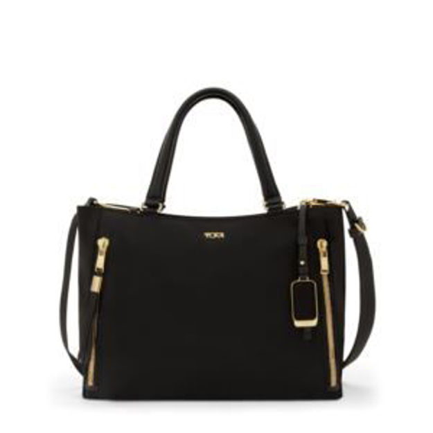Picture of Voyageur Valetta Medium Tote- Black/Gold