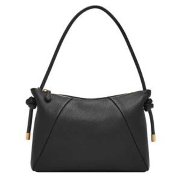 Picture of Willa Leather Shoulder Bag Black