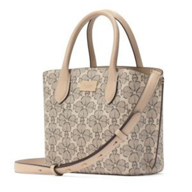 Picture of Suite Spade Flower Coated Canvas Crossbody Tote - Neutral Multi