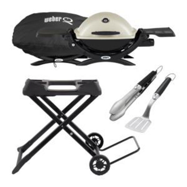 Picture of KIT Q1200 Gas Grill +2pc Tools/Cart/Cover-Titanium