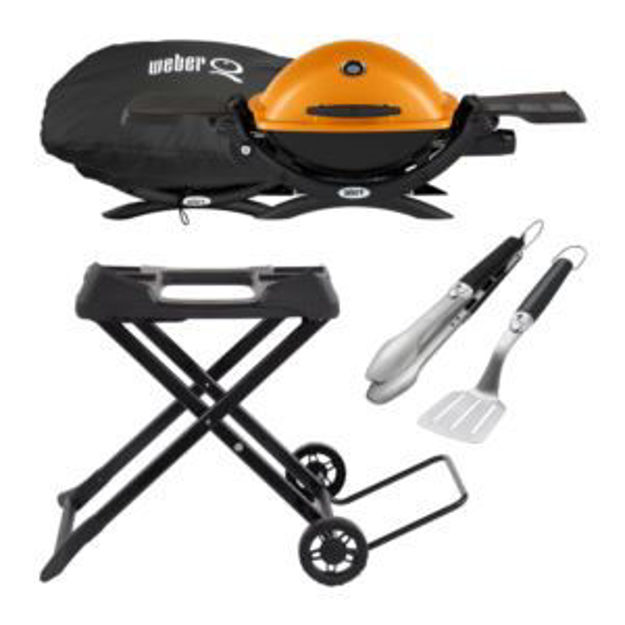 Picture of KIT Q1200 Gas Grill +2pc Tools/Cart/Cover-Orange