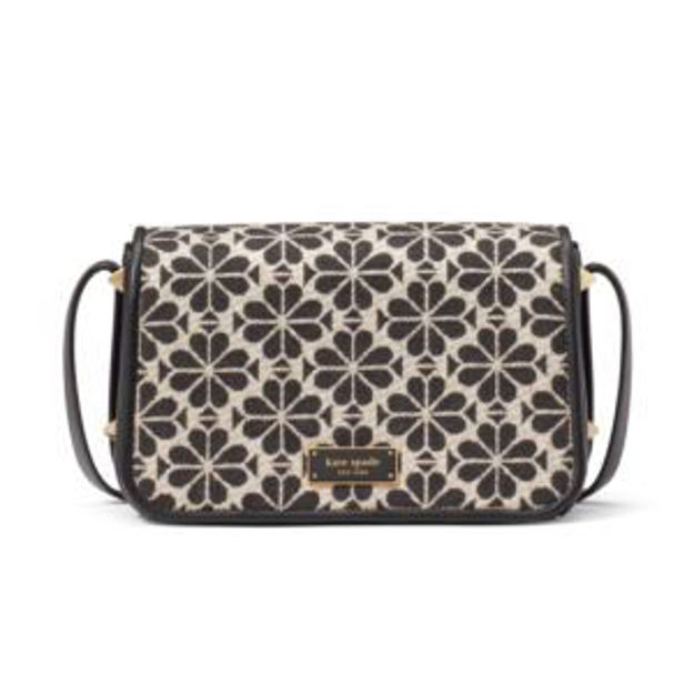 Picture of Spade Flower Jacquard Small Flap Crossbody - Sand Multi