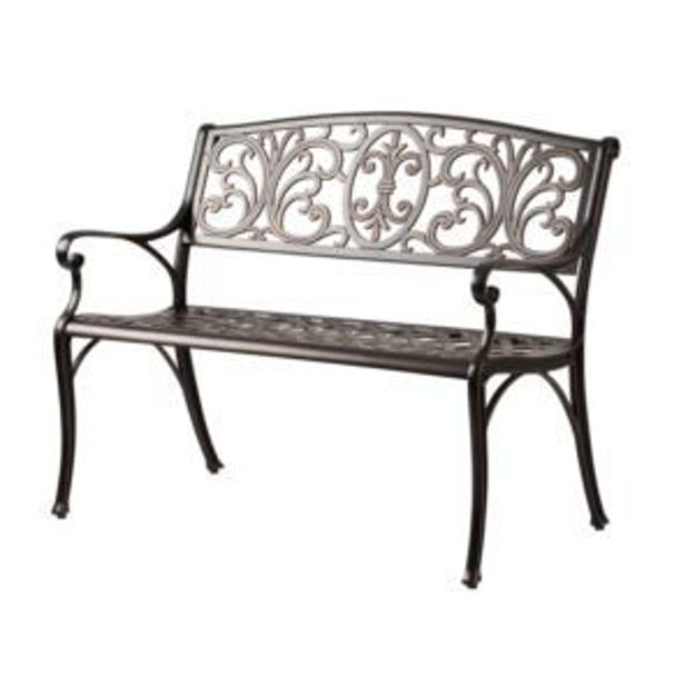 Picture of Decatur Cast Aluminum Patio Bench