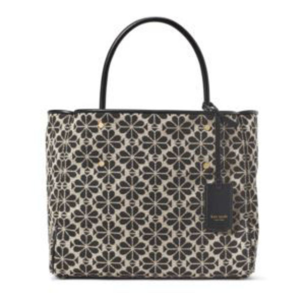 Picture of Spade Flower Jacquard Medium Everything Tote - Sand Multi