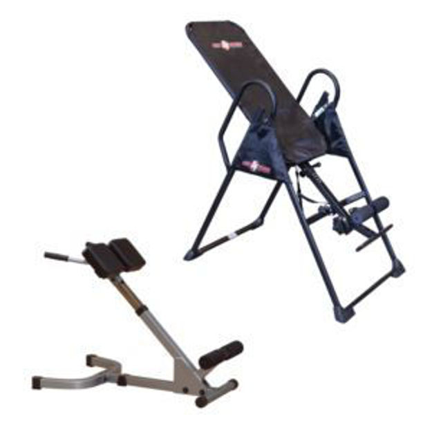 Picture of Inversion Table and Back Hyperextention Package - Black