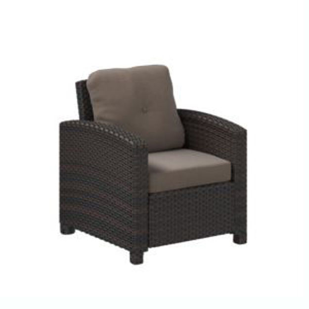 Picture of Miles Club Chair Mocha Wicker