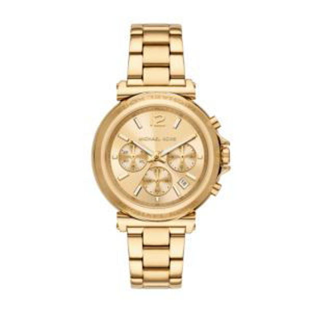 Picture of Ladies Maren Chronograph Gold-Tone Stainless Steel  Watch Gold Dial