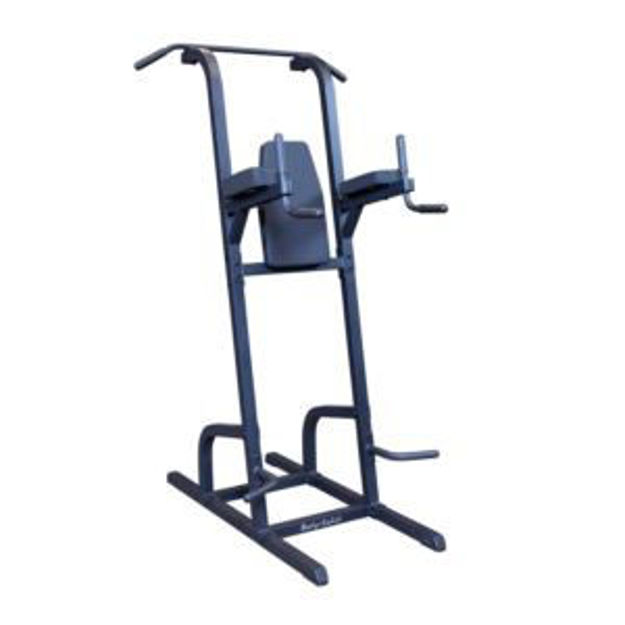Picture of Body-Solid Deluxe Vertical Knee Raise, Dip, Pull-Up Station - Black