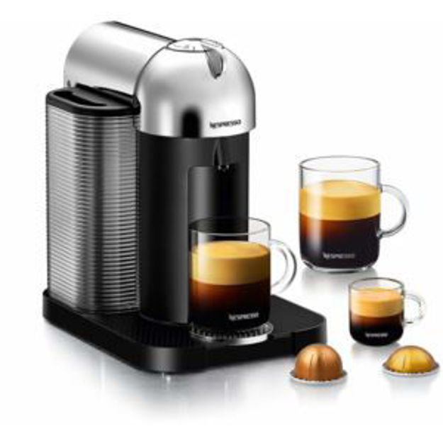 Picture of Nespresso Vertuo Coffee & Espresso Single-Serve Machine in Chrome